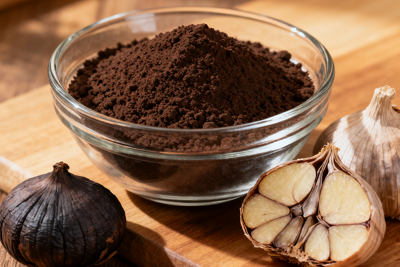 Extrato de alho negro - Antioxidante natural, nutrição suave