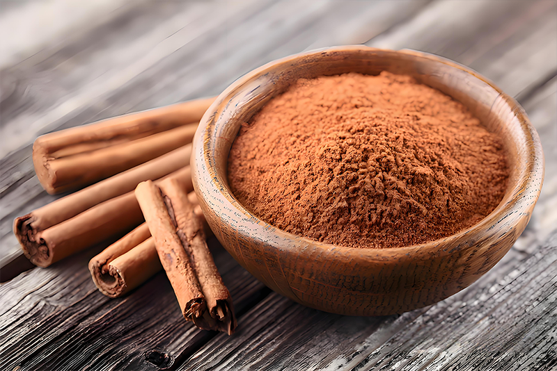 Extrato de casca de canela - Regulador de glicose no sangue, com importantes propriedades antibacterianas.