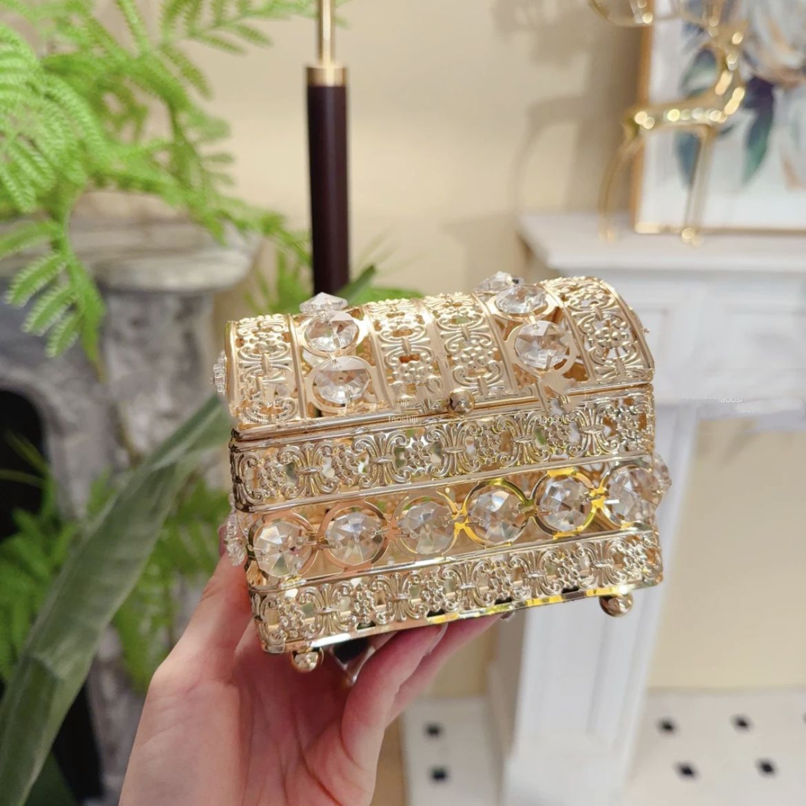 Mirrored Luxury Desktop Jewelry Storage Box