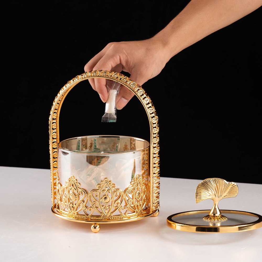 European Style Flower Portable Snack Tray
