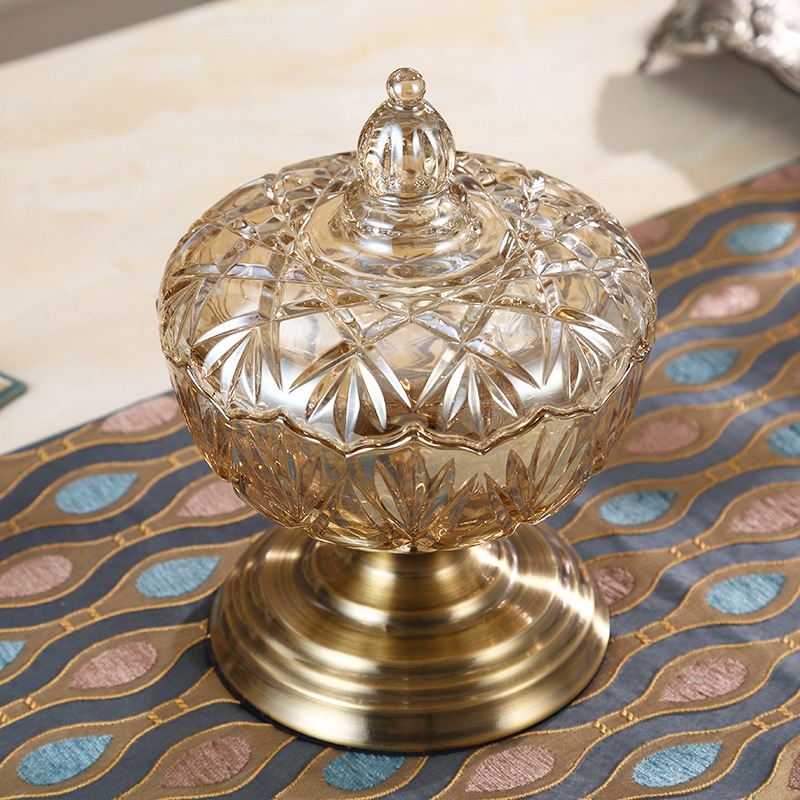 European Glass Fruit Plate Set for Home Decor