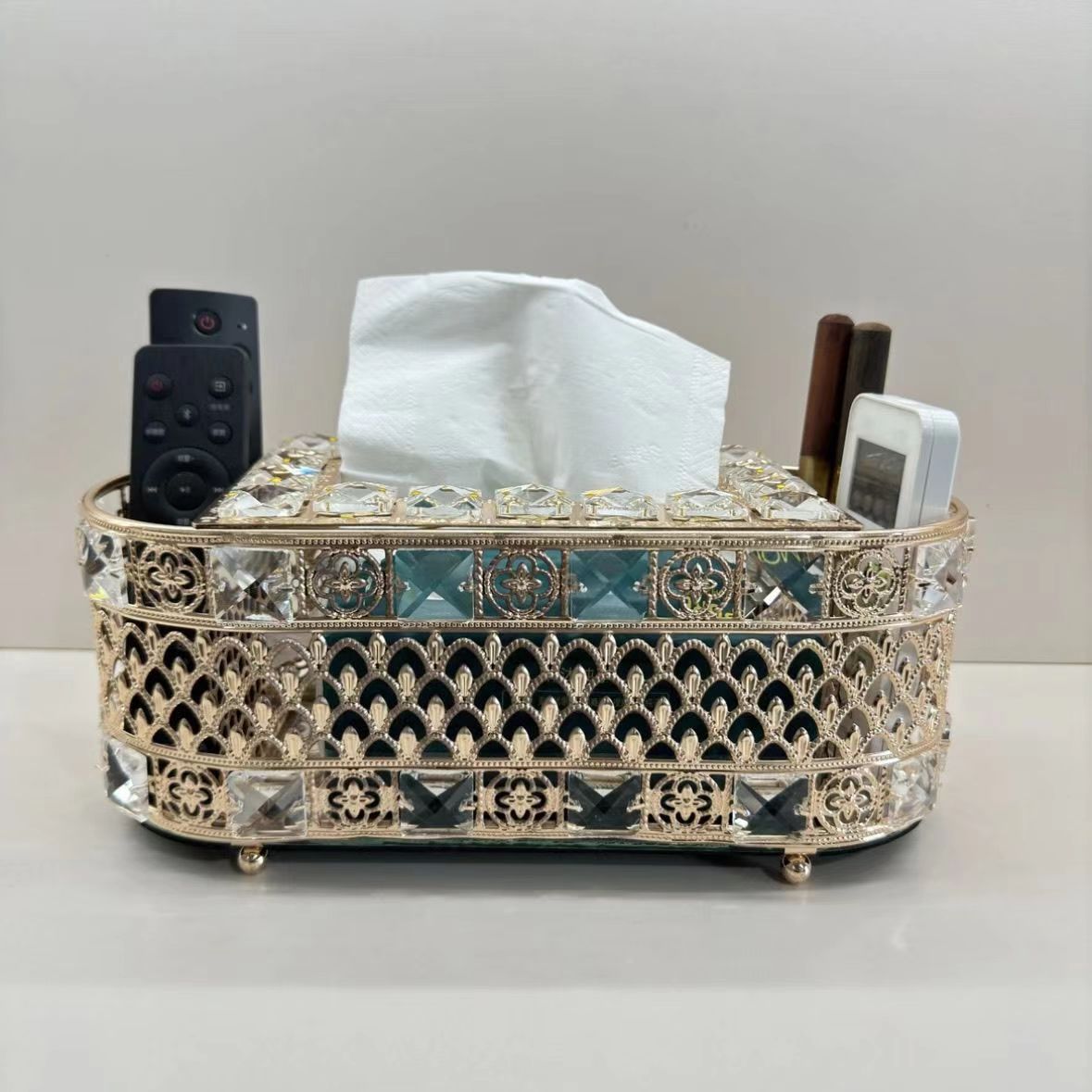 Crystal Light Luxury Multifunctional Tissue Box