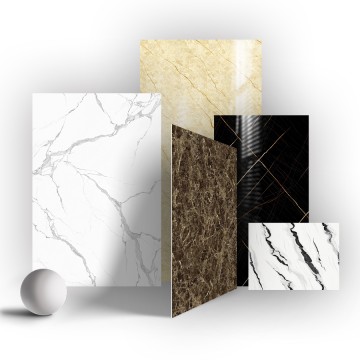 China Factory Direct Supply High Glossy UV Marble Sheet