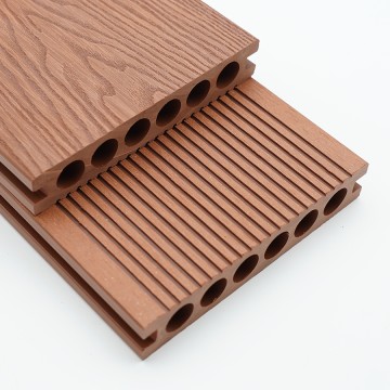 Revêtement de terrasse extérieur en WPC co-extrudé 3D gaufré, personnalisable, pour piscine, imperméable, résistant à l'humidité, aux insectes et aux UV.