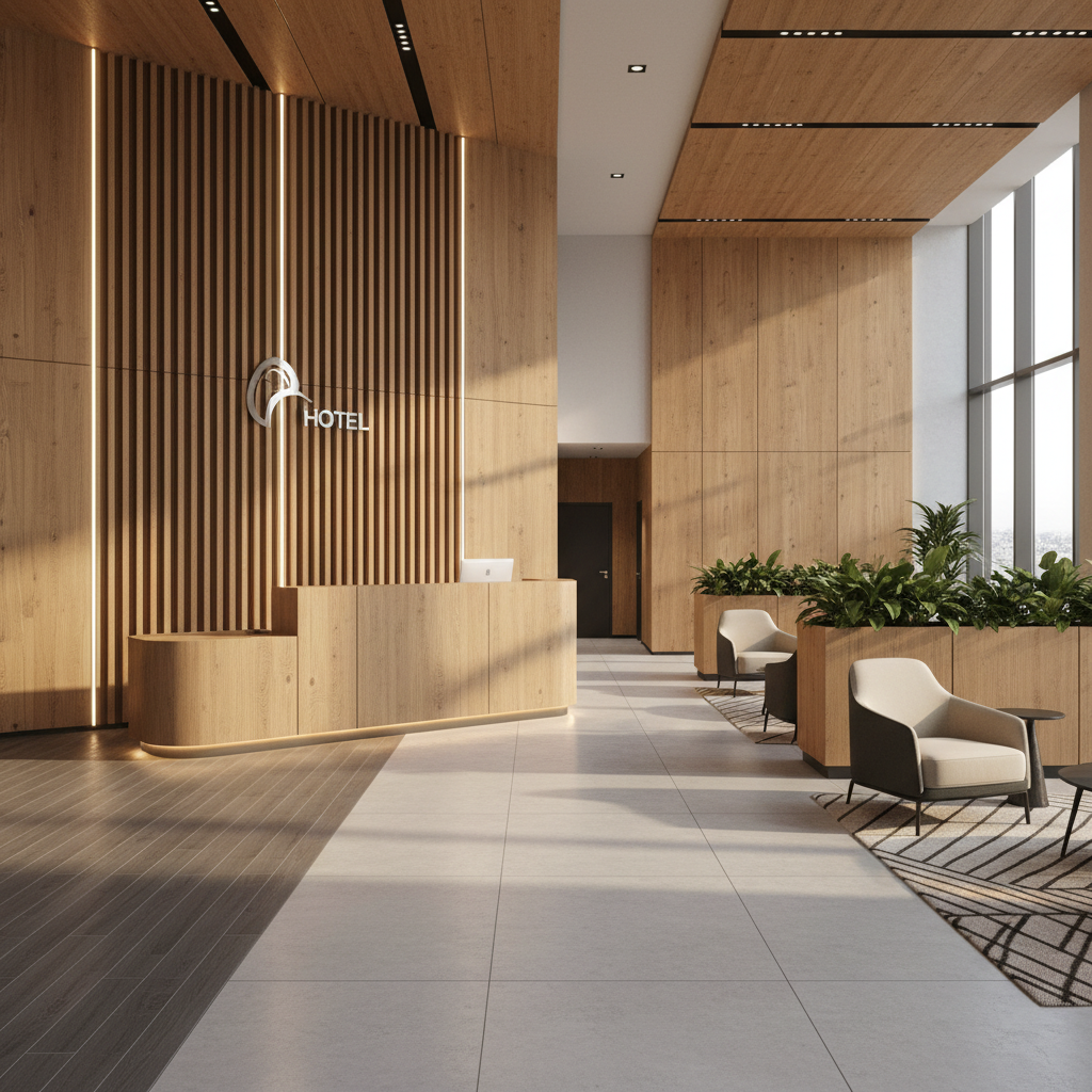 Wpc Panel For Hospitality & Hotel Design