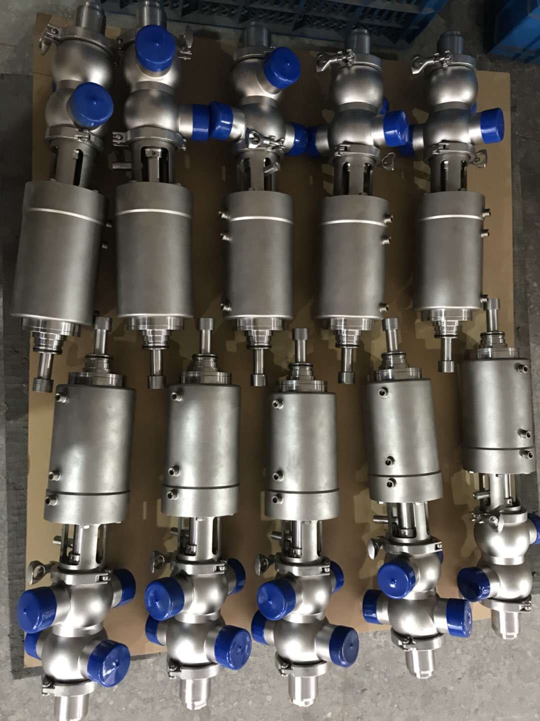 Hygienic Stainless Steel double seat mix proof valve