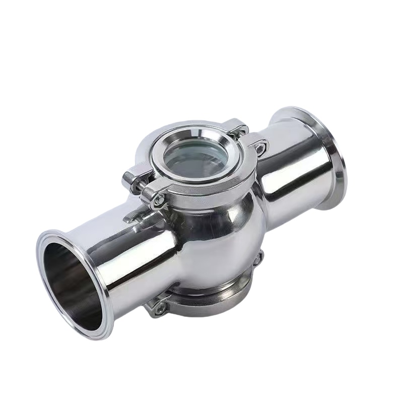 The use of stainless steel  four -way ball type sight glass