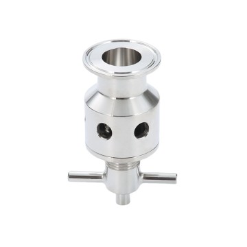 SS304 Sanitary Adjustable Vacuum & Pressure Relief Valve Clamp Stainless Steel