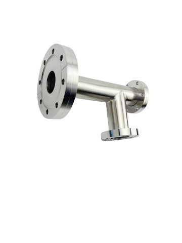 3-Way Reducing Tee Rotatable Stainless Steel CF16-CF100 High Vacuum SS304 SS316L Rotatable