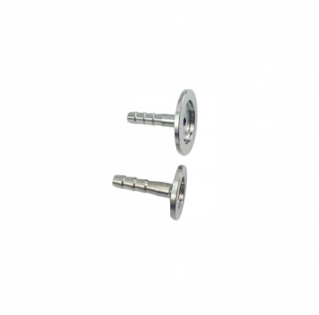 KF25 Vacuum Flange to 8mm Hose Barb Adapter