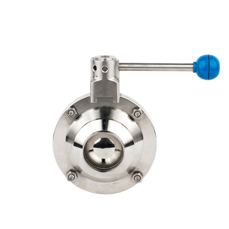 SS304 SS316L Stainless Steel Sanitary QF7 Butterfly Type Welded Ball Valve