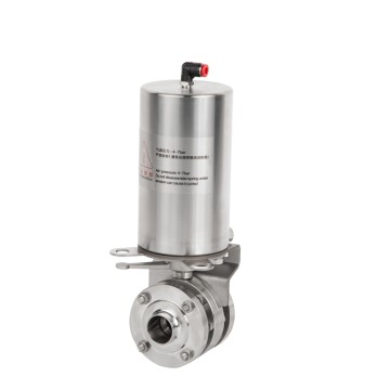 Food and Wine Sanitary Stainless Steel Pneumatic Butterfly Valve