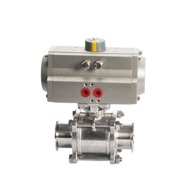 QF Pneumatic Three Pieces Non-Retention Ball Valve