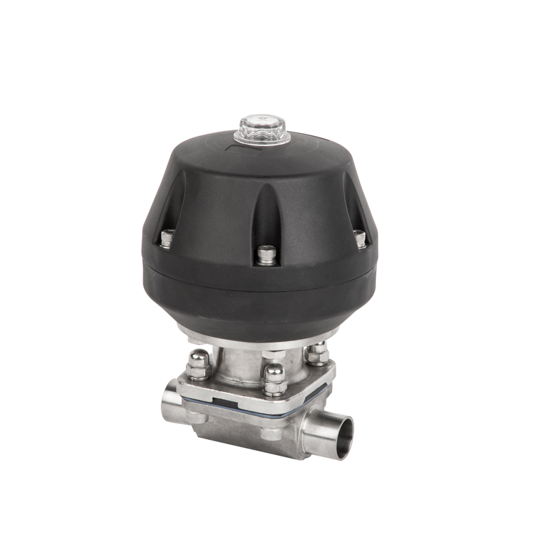 Stainless Steel Tc Clamp Sanitary Pneumatic Control Diaphragm Valve with Actuator