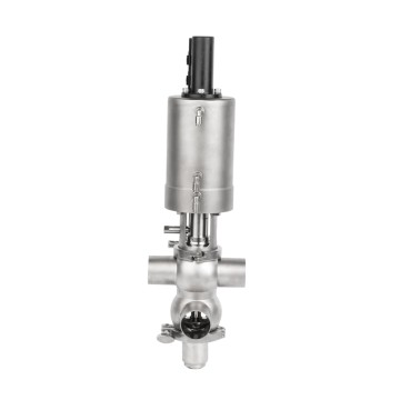 Stainless Steel Hygienic Sanitary 3 Way Mixproof Valve