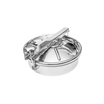 Stainless Steel Sanitary Food Grade Round Outward Non Pressure Round Tank Manway Manhole Cover with EPDM Gasket