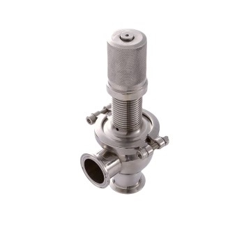 Manual Stainless Steel Sanitary Pressure Safety Valve Over Flow Valve