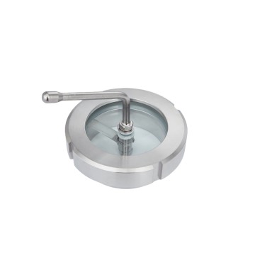 Stainless steel sanitary Union type Sight Glass with wiper