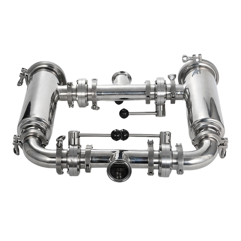 Stainless Steel Well Screen Duplex Twins Filter for Milk, Wine, Drinks