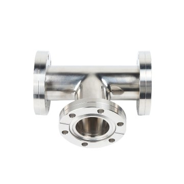 Vacuum Flange Fitting Components CF Tee 3 Way CF Equal Tee