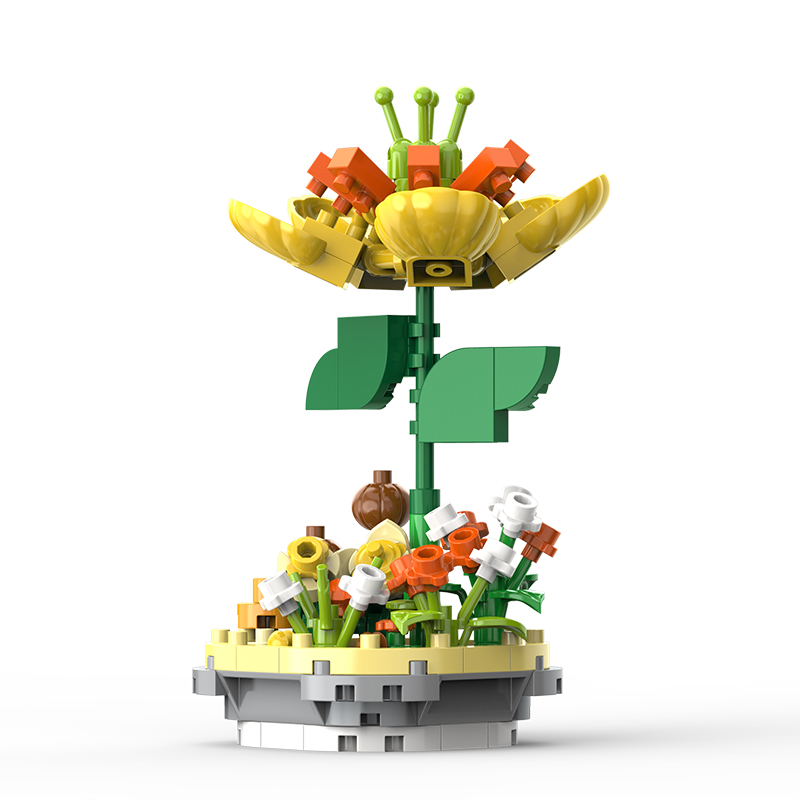 Yuxin YX865-YX869Love of Lavender Building Block Flower S...