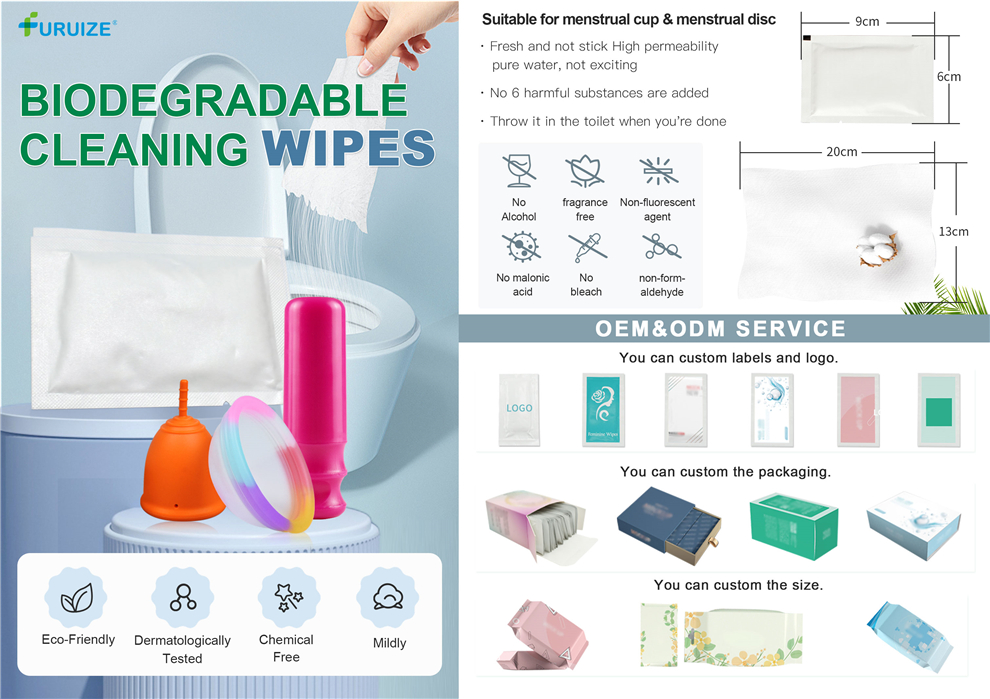 Biodegradable cleaning wipes