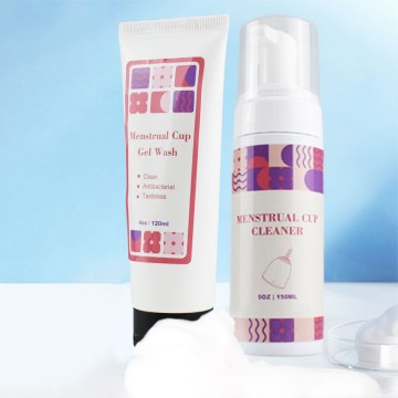 Gel Foam Wash - Premium Formula for Silicone Menstrual Cups Organic and Natural Ingredients & pH Balanced
