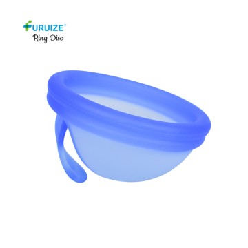 Ring Menstrual Disc - for Light/Heavy Flows Leak Proof Medical Grade Silicone