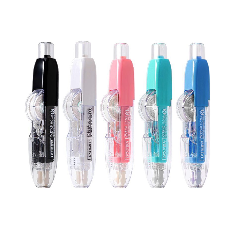 LPS ODM & OEM T-9760 Correction Tape 5mm*8m Retractable & Refillable Double-click Ways