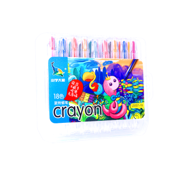 Art Fan L3007-18/L3061-18 OEM Twistable Crayons 18-color Box & PVC Bag