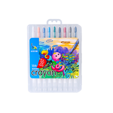 Art Fan L3005-18/L3060-18 OEM Twistable Crayons 18-color Box & PVC Bag