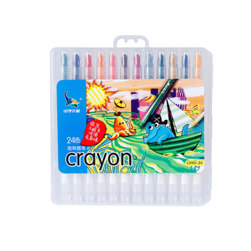 Art Fan L3005-24/L3060-24 OEM Twistable Crayons 24-color Box & PVC bag
