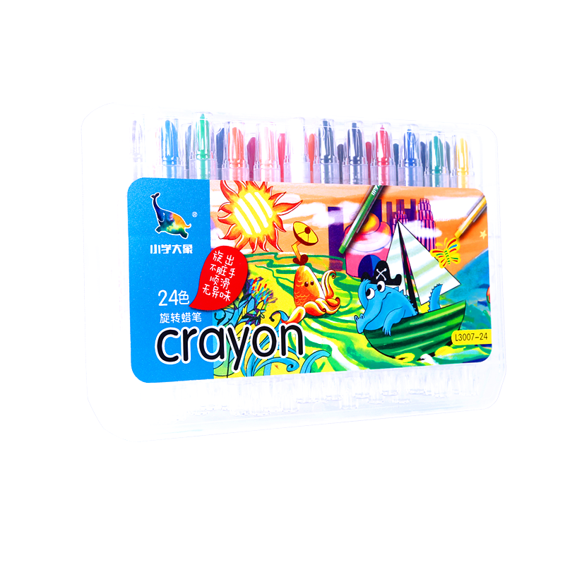 Art Fan L3007-24/L3061-24 OEM Twistable Crayons 24-color Box & PVC bag