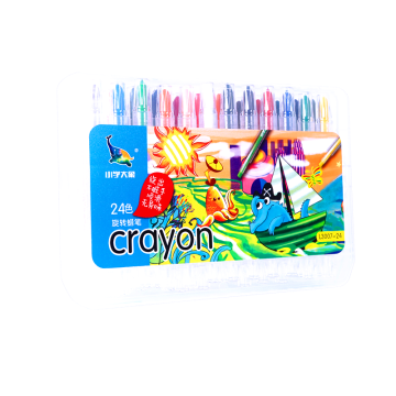 Art Fan L3007-24/L3061-24 OEM Twistable Crayons 24-color Box & PVC bag
