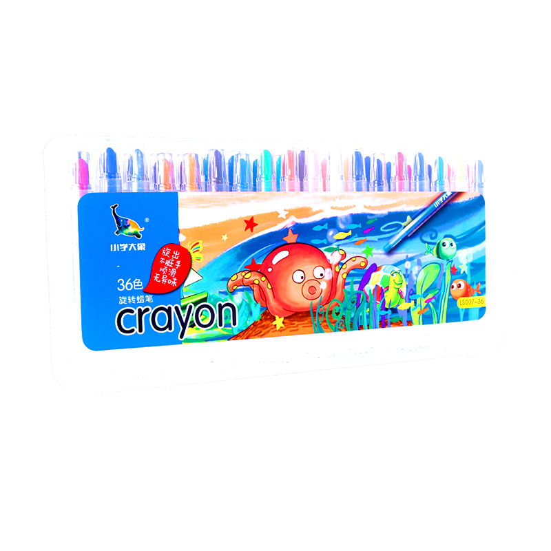 Art Fan L3007-36/L3061-36 OEM Twistable Crayons 36-color Box & PVC bag