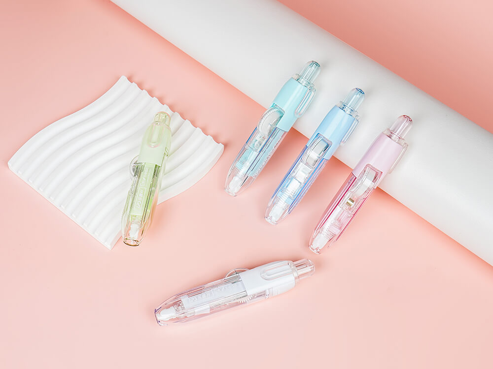 LPS ODM & OEM T-9150 Correction Tape 5mm*8m Retractable, Double Clicks & Refillable