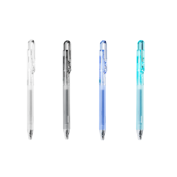 Caneta em gel LPS ODM e OEM R-802, 0,5 mm, com clipe de trava.