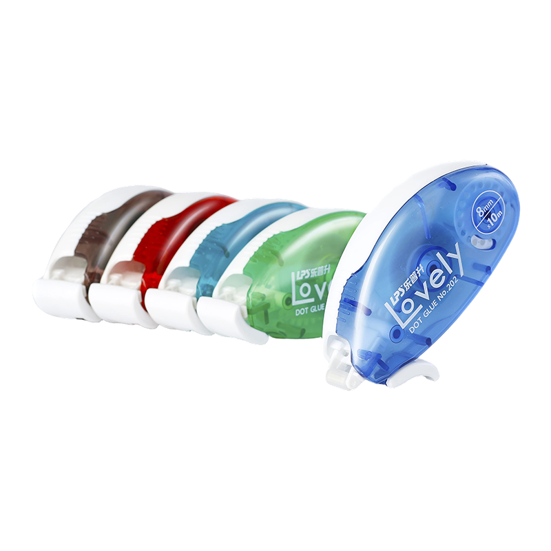 Ruban adhésif LPS ODM & OEM W202, 8 mm x 10 m, à pastilles.