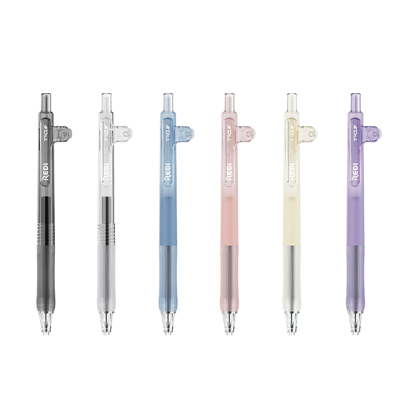 Bolígrafo de gel LPS ODM y OEM R-801 de 0,5 mm con clip para marcador