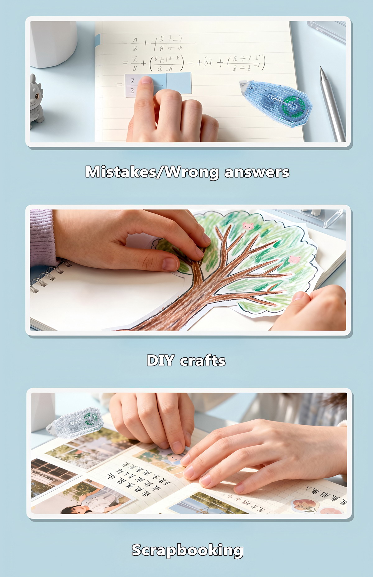 261&263 glue tape application