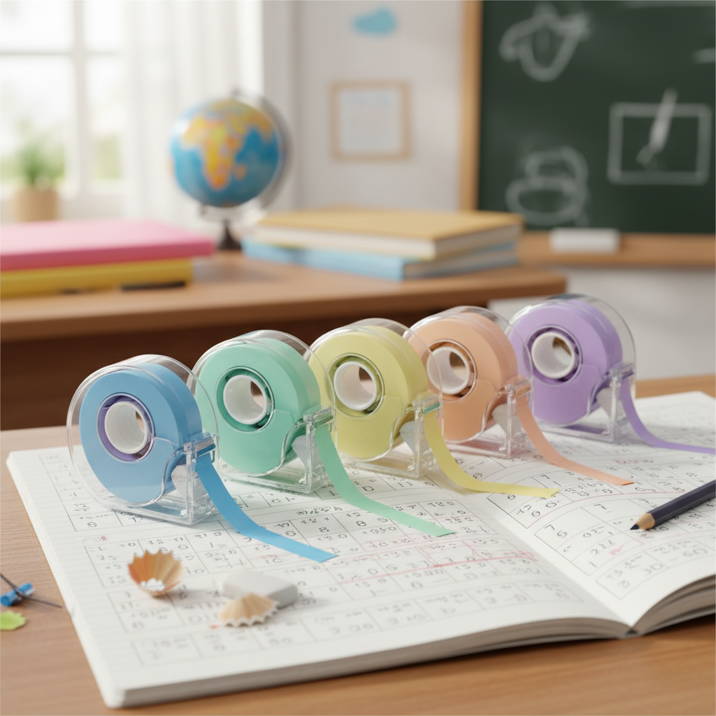Colored Correction Tape For School Homework And Classroom Corrections