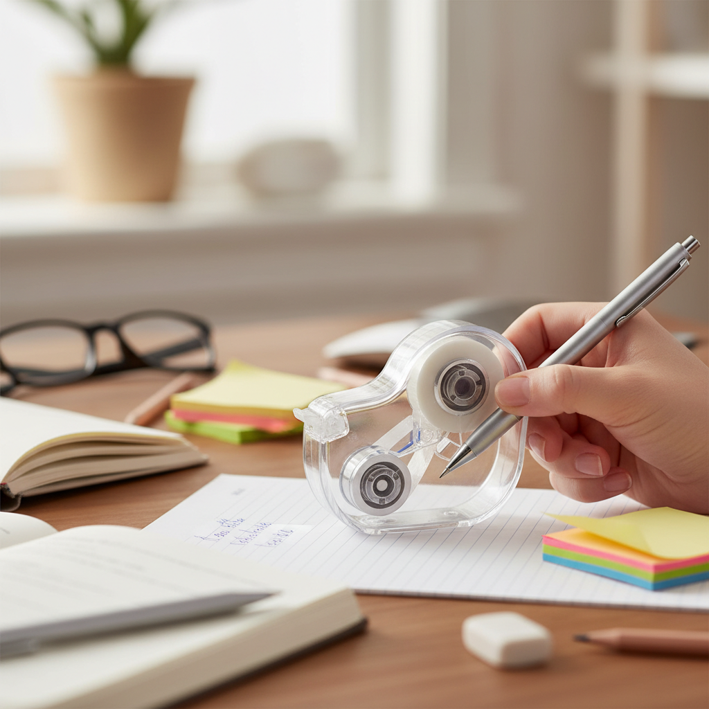 Transparent Correction Tape For Home & Personal Daily Writing And Note Correction