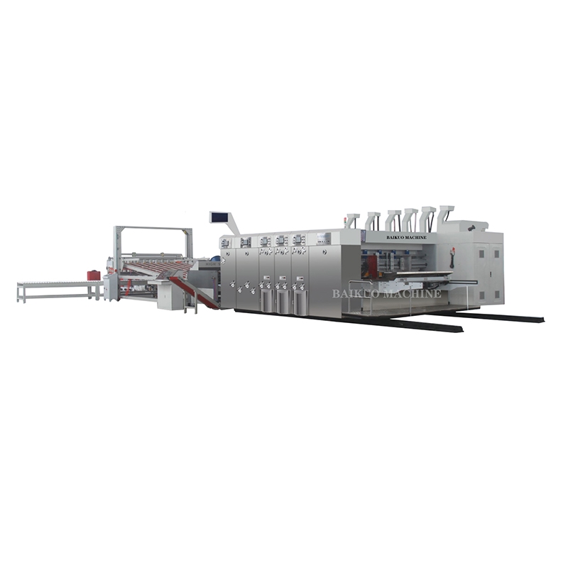 Four color printing slotting die cutting
