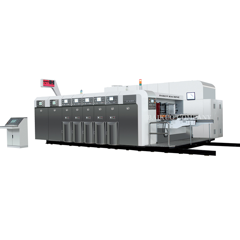 Full absorption five color slotting die cutting machine