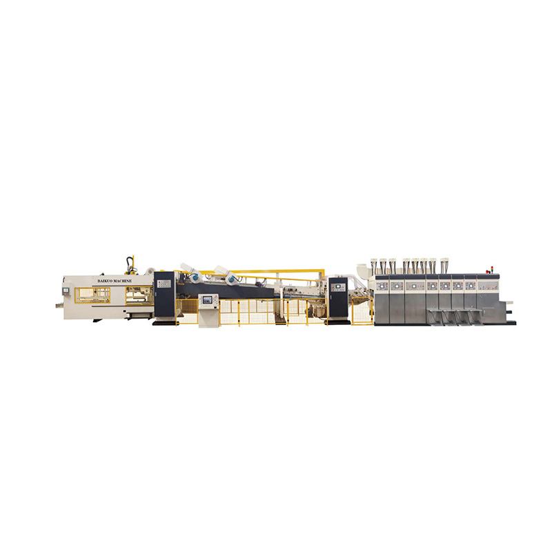 Fully automatic high speed flexo printer slotter gluer line (case maker)
