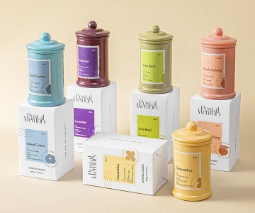 Time messenger Soy wax Scented candle with Colored mailbox