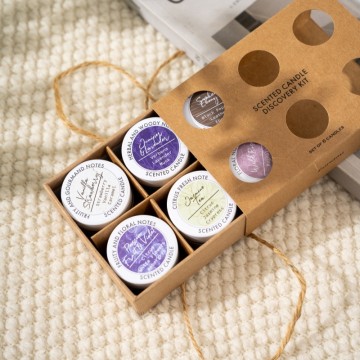 Frosted White Mini Candle Set