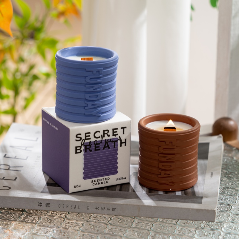 Luxury Gypsum Threaded Scented Candle