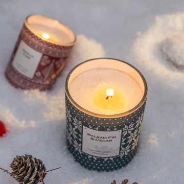 Balsam Cedar Christmas Custom Candle