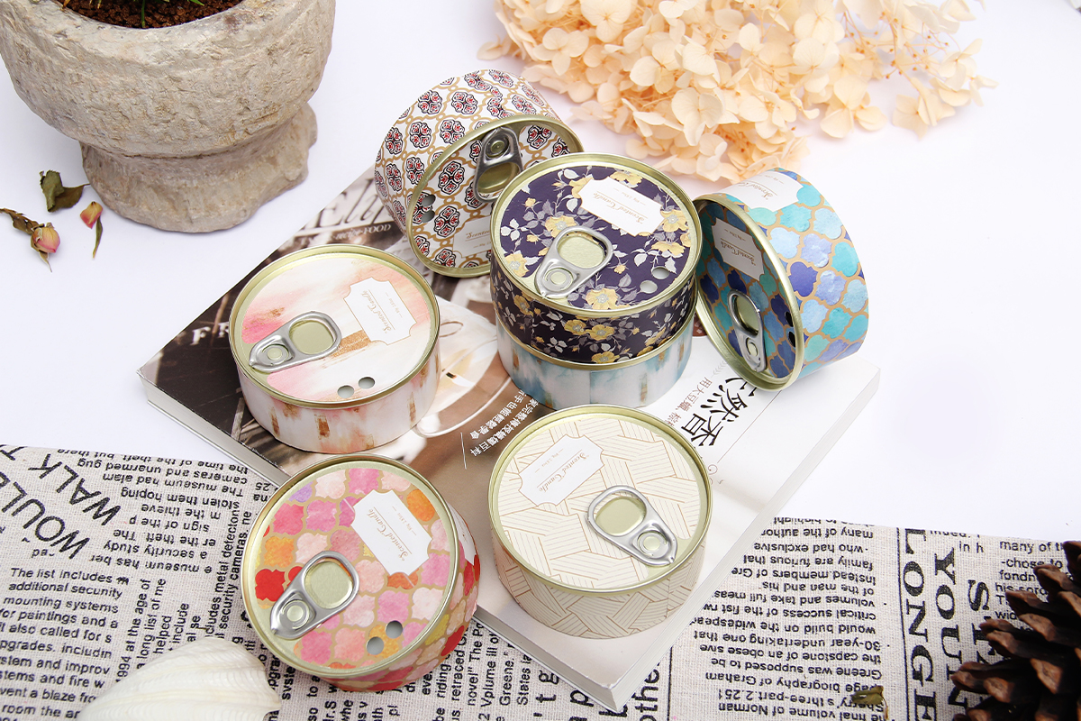 Soy Wax Scented Candles in Tinplate Cans - Eco-Friendly